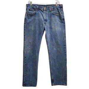 Carhartt Jeans Men 38x32 Blue Denim 100% Cotton Straight Medium Wash Work Grunge